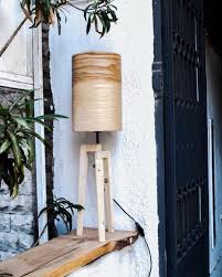 Tripod Ii Mini Olive Is A Natural Table Lamp Made Of Olive Veneer And Spruce Wood Bring Nature Into Your Home Woodlamp Ho Lamba Lamba Masa