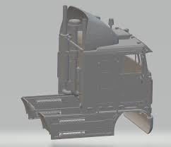 The casting has a tow hitch in the back, designed to hook up with a trailer for transport. Kenworth K100 Printable Body Cab 3d Model In Automotive 3dexport