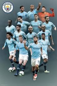 The official website of manchester city f.c. Manchester City Players 18 19 Poster Plakat Kaufen Bei Europosters