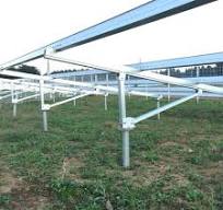 Aluminum Solar Ground Mounting Structure With Ground Screw ...