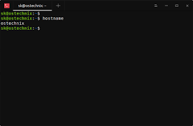 How To Find Hostname In Linux - Ostechnix