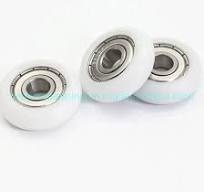 Whb Factory 6X34X10mm POM Nylon 626zz Chrome Steel Ball Bearing Round  Circular Plastic Pulley Roller Wheel for Window Door 3D Printer