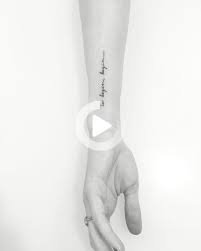 Minimalist Tatowierung Script Von Jonboytattoo Nyc Mit Geist Leite Mich In 2020 Minimalist Tattoo Wrap Around Wrist Tattoos Discreet Tattoos