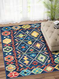 The floor mat is made of 100% polypropylene which is durable and not easy to get stain on the surface. Status Contract Geometric Persian Persian Carpet Rug Runner Multicolour Polypropylene 3 X 5 Feet Buy Online In Antigua And Barbuda At Antigua Desertcart Com Productid 151307686
