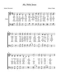 Free Choir Sheet Music Ah Holy Jesus Sheet Music Choir Music
