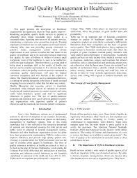 Jul 16, 2018 · for example, there is no nationwide monitoring network that routinely measures air quality inside a statistically valid sample of homes, schools, and office buildings. Pdf Total Quality Management In Healthcare