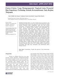 Kesulitan belajar tidak selalu disebabkan faktor intelegensi yang rendah (kelainan mental). Pdf Faktor Faktor Yang Mempengaruhi Tingkah Laku Prososial Dan Impaknya Terhadap Sebuah Ketamadunan Satu Kajian Tinjauan