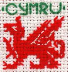 Model stitched two over one on 25 ct. Welsh Dragon Cross Stitch By Welshlady On Deviantart