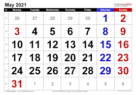 Blank 2021 calendar templates are well formatted pages. Calendar May 2021 Uk With Excel Word And Pdf Templates