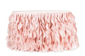 Curly Willow 21ft Table Skirt Blush Rose Gold New Tone As Low As 67 99 Available From Www Cvlinens Com Table Skirt Curly Willow Romantic Table
