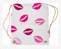 sports bag pink lips kiss love 65