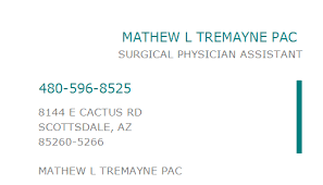Need to know what time allstate insurance in scottsdale opens or closes, or whether it's open 24 hours a day? 1518932748 Npi Number Mathew L Tremayne Pac Scottsdale Az Npi Registry Medical Coding Library Www Hipaaspace Com C 2021