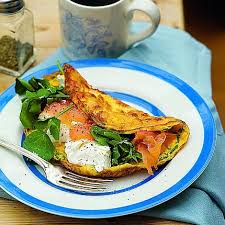 Smoked Salmon And Cream Cheese Omelette Recipes Food Omelette