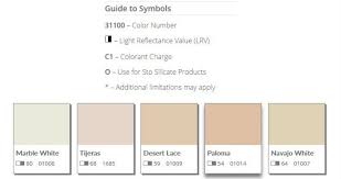 Sto textured coatings are acrylic based coatings used over prepared vertical concrete, stucco or masonry surfaces. Sto Stucco Color Charts