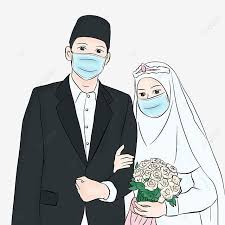 Perempuan pakai kacamata hitam (foto: Gambar Ilustrasi Baju Pengantin Indonesia Dari Pasangan Muslim Yang Memakai Masker Dalam Baju Pengantin Indonesia Pernikahan Muslim Indonesia Pasangan Muslim In 2021 Wedding Dress Illustrations Wedding Couple Cartoon Muslim Couples