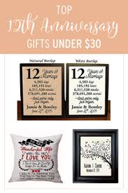 12th Anniversary Gifts For Her Under 30 With Images 12th Anniversary Gifts 12th Anniversary Anniversary Gifts