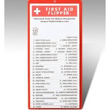 First Aid Flip Chart For School Home Office Emergency