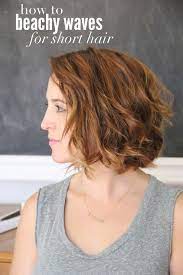 How To Beach Waves For Short Hair Style Little Miss Momma Beach Waves For Short Hair Short Hair Waves How To Curl Short Hair