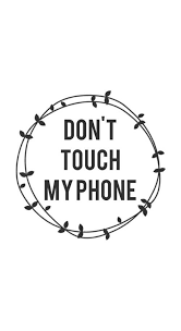 Don T Touch My Phone Wallpaper Lucu Bidang Warna Wallpaper Ponsel