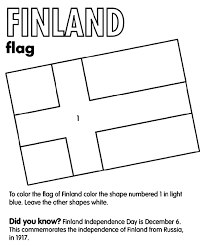 The flag for finland, which may show as the letters fi on some platforms. Finland Flag Coloring Page Crayola Com