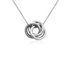 Infinity Love Knot Pendant In Sterling Silver Blue Nile Sterling Silver Jewelry Handmade Silver Necklaces Sterling Silver Pendants