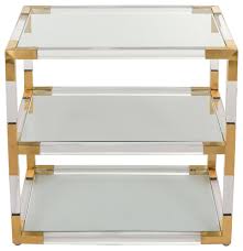 Add a stylish accent piece to your living room with this iridescent end table. In Stock Louisa Acrylic End Table Contemporary Side Tables And End Tables By Safavieh Houzz