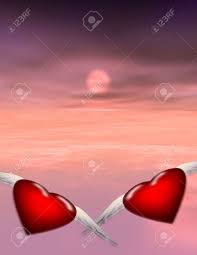 Two hearts together / just like you and me / taken back to a place in time / back to where we were / one night i could surely remember / that foggy cold september. 2 Hearts Fly Off Together Stock Photo Picture And Royalty Free Image Image 503685