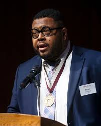 Errol Saunders, II Receives the Hopkins Medal