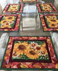 Fall Placemats Quilted Placemats Sold In Sets Of 2 Home Etsy Place Mats Quilted Fall Placemats Quilted Placemat Patterns