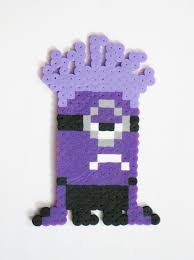 Despicable Me Purple Minion Perler Bead Magnet By Rainbowmoonshop Hama Beads Design Hama Beads Patterns Minion Craft