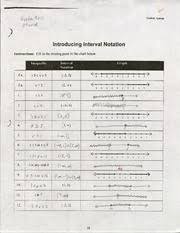 More lessons for gcse maths math worksheets. Pcal Interval Notation Worksheet Iklflm U00a33 81 M Od Introducing Interval Notation Instructions Fill In The Missing Parts In The Chart Below Course Hero