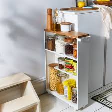 yamazaki wood & steel slim storage