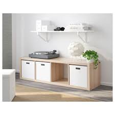 Kallax Hillueining 42x147 Cm Hvittud Eikaraferd Kallax Regal Regal Ikea Zuhause