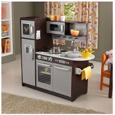 Kids Pretend Play Kitchen And Laundry Playset Cooking Imagination Food Wood Toy Ebay Uptown Kitchen Kitchen Sets For Kids Espresso Kitchen