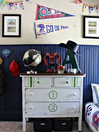 Beautiful makeover using milk paint on a vintage dresser. Diy Painted Dresser For Boys