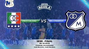 El cuadro 'blanco' espera saborear la miel de la victoria por primera vez en esta campaña, pero no será nada fácil. Previa Once Caldas Vs Millonarios Millonarios International