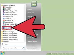 How To Make A Bar Chart In Word With Pictures Wikihow