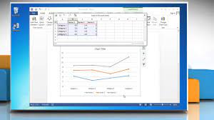 How To Make A Line Graph In Word 2013 - Youtube