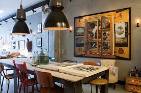This industrial dining table is a perfect choice for an urban dining room. 17 Great Dining Room Design Ideas For A Warm Industrial Look