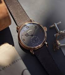 Grey And Gold Winning Combination Made By Master Watchmaker Karivoutilainen At His Workshop In Motiers This Rose Gold Vingt 8 Has A Clous De Paris Dial With