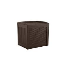 Suncast 17 In L X 22 In 22 Gallon Java Deck Box Lowes Com In 2020 Deck Box Deck Boxes Suncast Deck Box