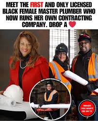 Adrienne Bennett, a pioneer in the plumbing industry, shattered barriers  when she became the first black female master plumber and contractor in the  US at just 30. Over three decades later, she's