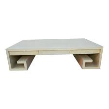 Greek key coffee table by baker in good as found vintage condition. Thomas Pheasant For Baker Greek Key Coffee Table Chairish