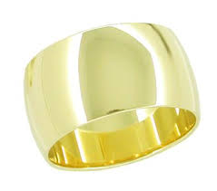 The perfect wedding band width for you will be the one that fits and looks best on your hand. Women S 10mm Wide Wedding Band Ring In 14 Karat Yellow Gold Antique Jewelry Mall