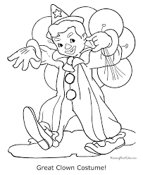 Scary clown coloring pages regarding motivate cool circus clowns. Printable Clown Pages For Halloween 020