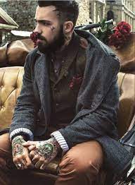Jacket Wheretoget Beard Beard Tattoo Bearded Men