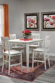 This dining set comes with a square dining table and four counter height stools. Pin On Dining Room