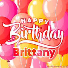 Smiling kid having fun in green spring field against blue sky background. Happy Birthday Brittany Gifs Download On Funimada Com