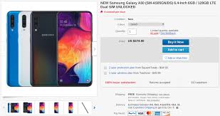 Samsung galaxy a50 a505f 128gb dual sim desbloqueado gsm teléfono w/triple. Update 275 Samsung S International Dual Sim Galaxy A50 Is Just 285 90 On Ebay