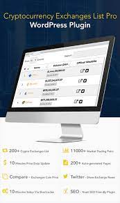Cryptocurrency Exchanges List Pro Wordpress Plugin Cryptocurrency Best Cryptocurrency Exchange Wordpress Plugins